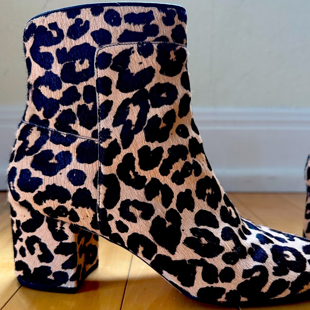 Cole Haan leopard boots 7